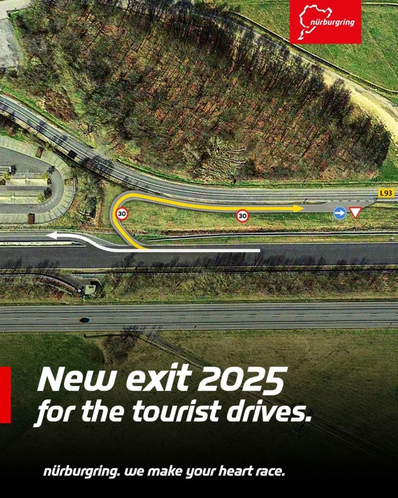 nueva salida circuito Nürburgring Nordschleife 2025