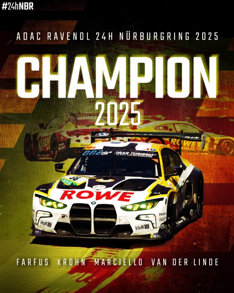 Rowe Racing BMW Ganador 24 h Nurburgring 2025