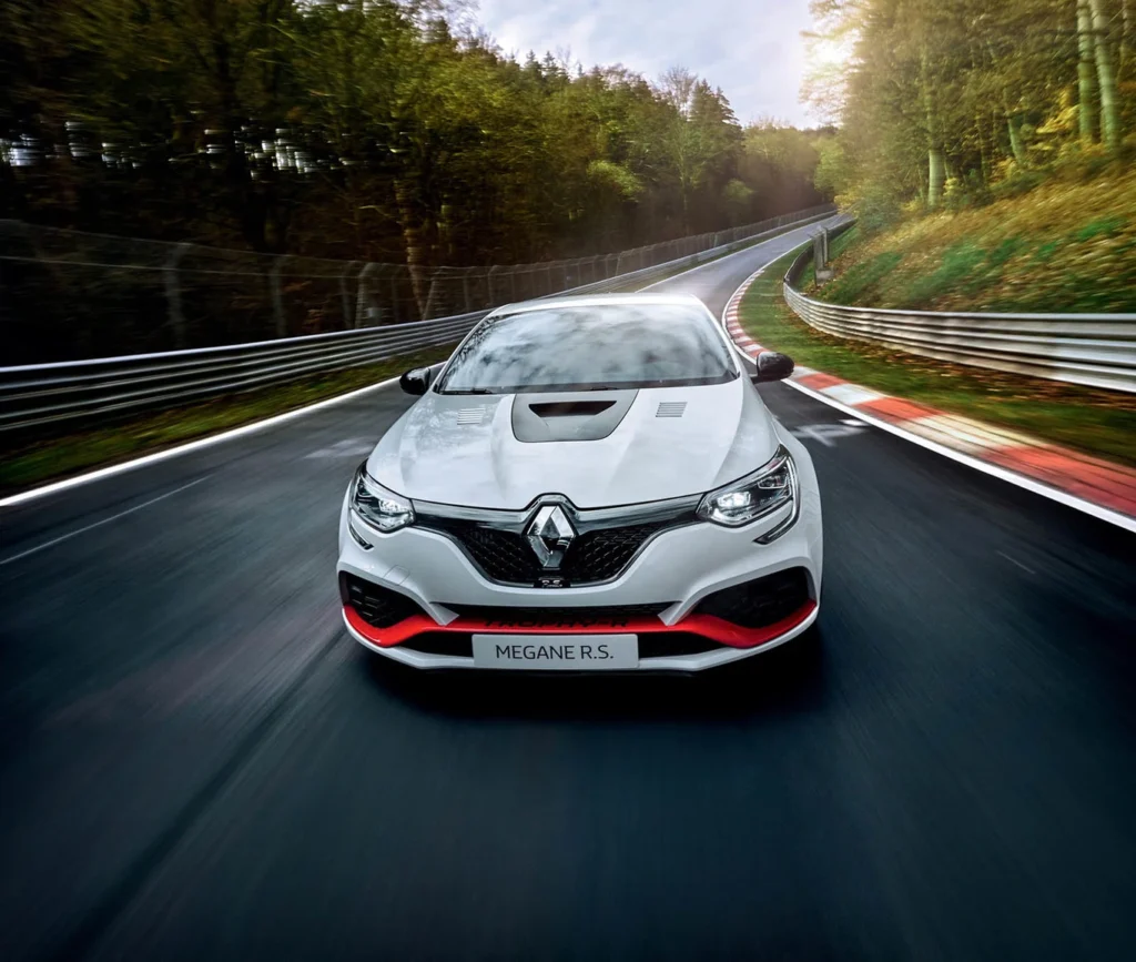 record nurburgring traccion delantera renault megane rs 275 trophy r