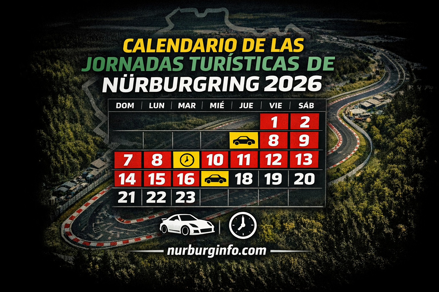 Presentado el calendario de nurburgring 2026
